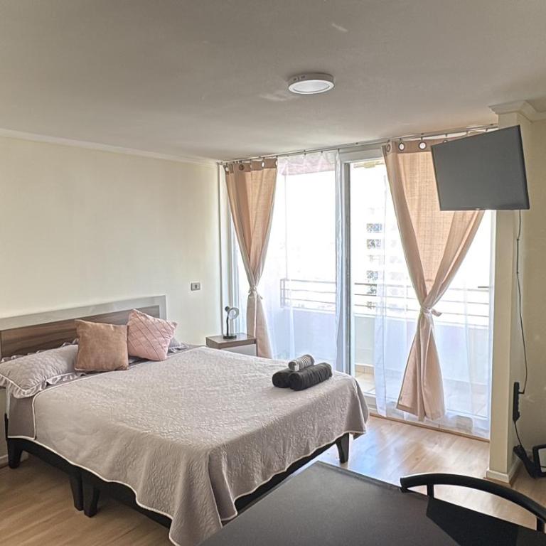 Departamento estudio en Macul hasta 3personas, a pasos del metro incluye estacionamiento - Studio Apartment - 26