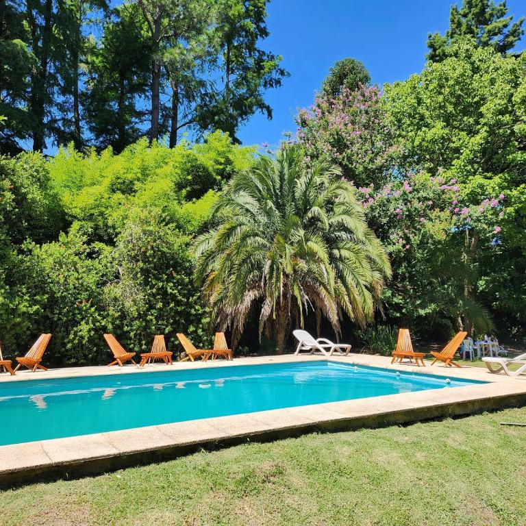 Cabaña con piscina - Apartamento de 1 dormitorio con vistas al jardín - 1