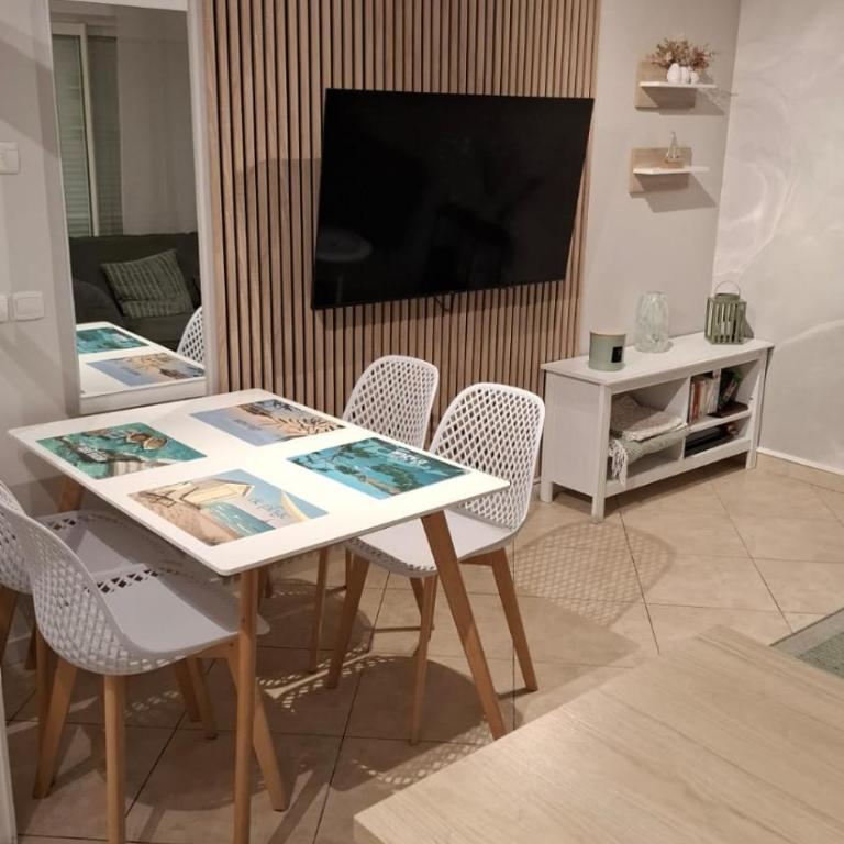 Bel appartement en bord de mer avec piscine lagon et jardin, en résidence sécurisée - Appartement 2 Chambres - 13