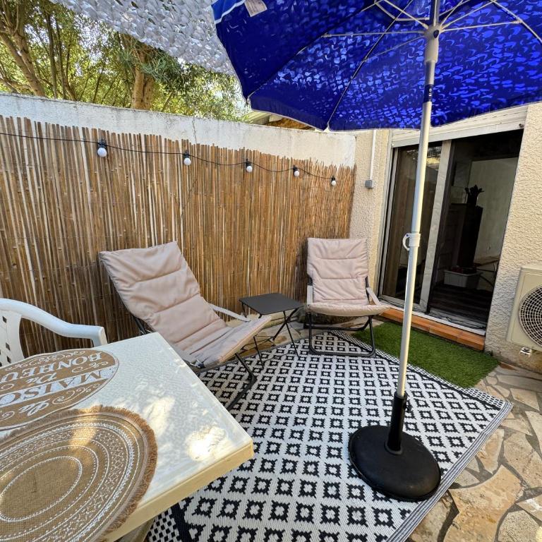Appt en rez de jardin dans villa parking privé et Patio terrasse - Appartement 1 Chambre - 1