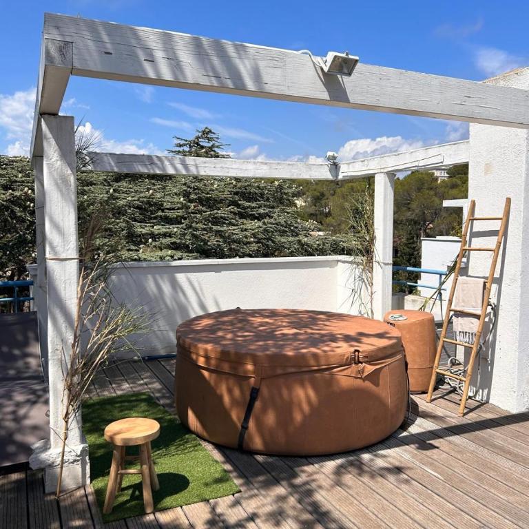 Apartment South terrace-Sea view -Jacuzzi- Beach - 4 guests - Appartamento con 2 Camere da Letto - 25