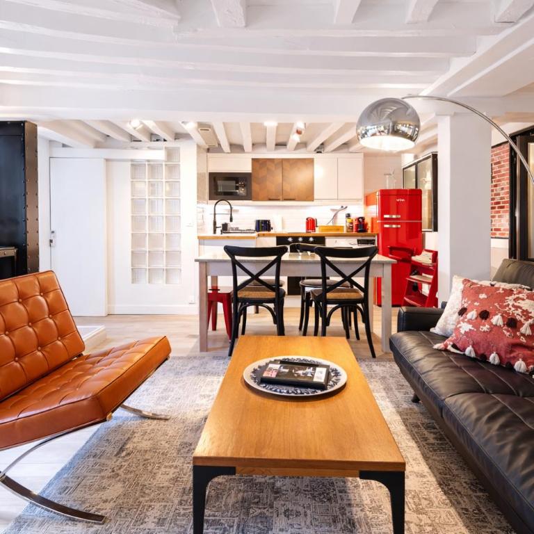 Opéra Paris center Charming air-conditioned loft - Two-Bedroom Apartment - 10