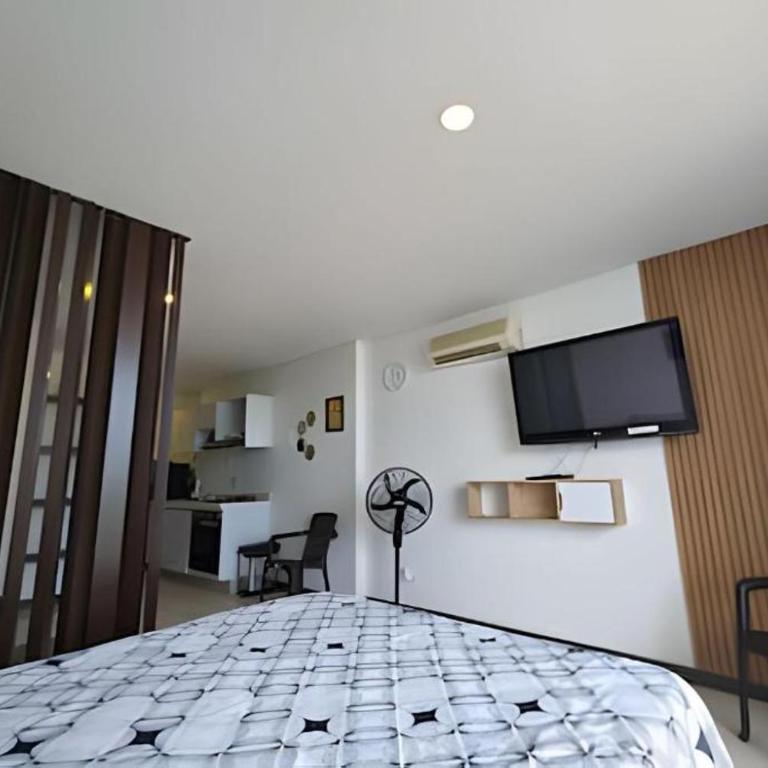 Moderno Apartaestudio Ricaurte Piscina-Aire-Wifi - Apartamento de 1 dormitorio - 13