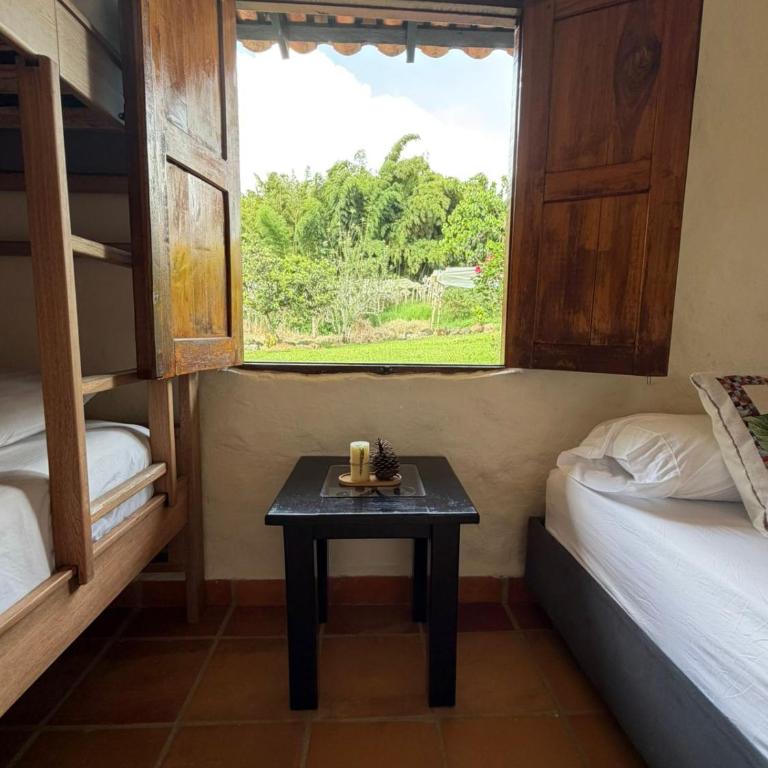 Finca Hostal Ágora - Economy Quadruple Room with Shared Bathroom - 7