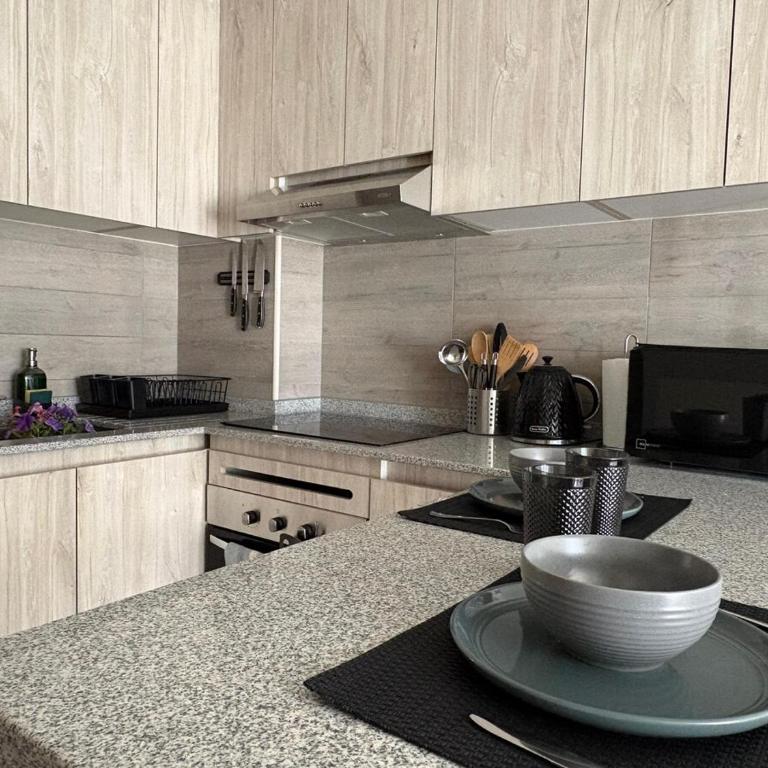 Departamento con conexión L1-Terminal de Buses y Trenes - Two-Bedroom Family Apartment - 9