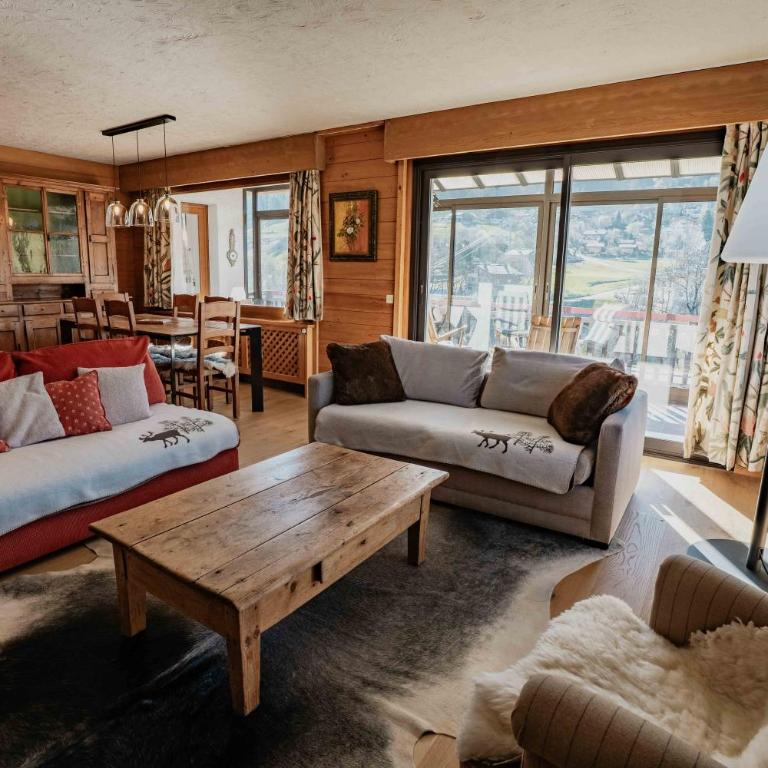 appartement 103m2 près de Megève, face à télécabine la Princesse,2 chambres , garage, local à ski - Appartement 2 Chambres - 9