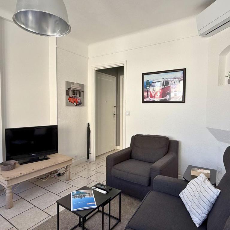T3 climatisé cœur de ville, plage & gare à pied - Apartment mit 2 Schlafzimmern und Stadtblick - 7