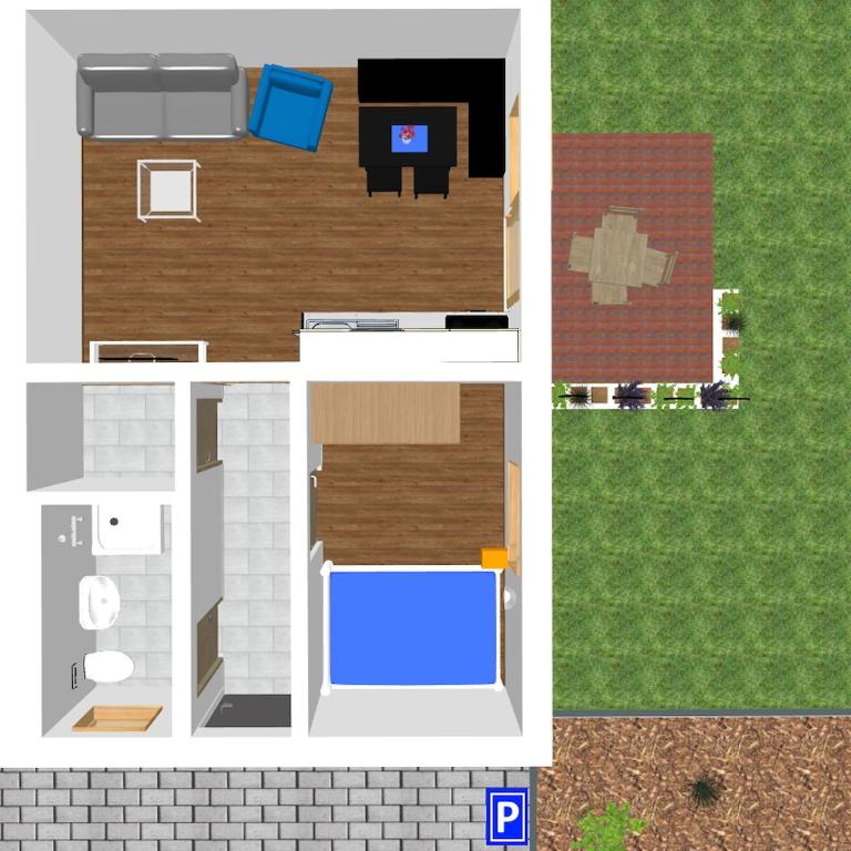 Ruhig gelegene Wohnung in schöner Ortsrandlage - Apartment mit 1 Schlafzimmer - 7