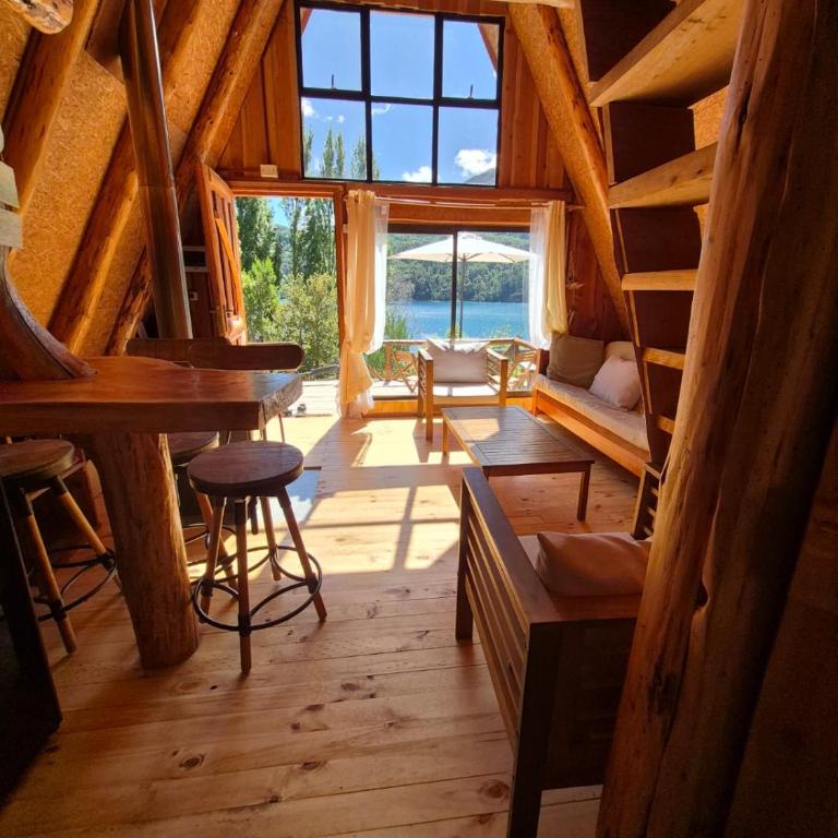 Refugio de Montaña Patagonia a orilla de lago, pesca - Chalet - 18