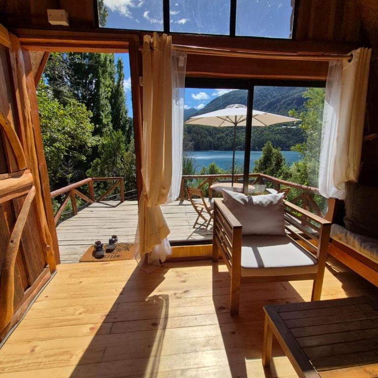 Refugio de Montaña Patagonia a orilla de lago, pesca - Chalet - 5