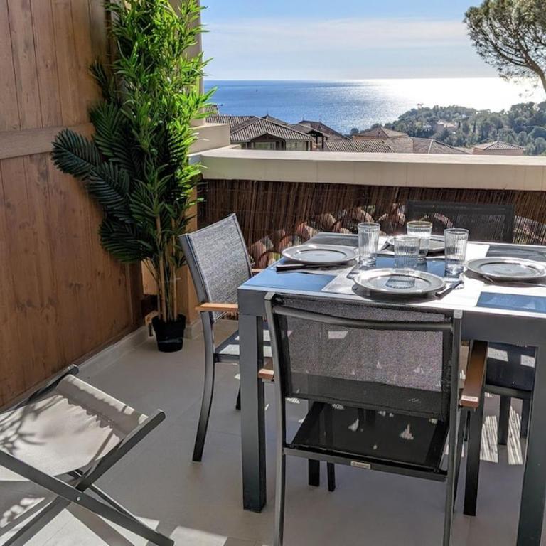 l'Adresse Cap Estérel, T2 Vue Mer, Clim, Parking & 5 Piscines - Apartment mit 1 Schlafzimmer - 13