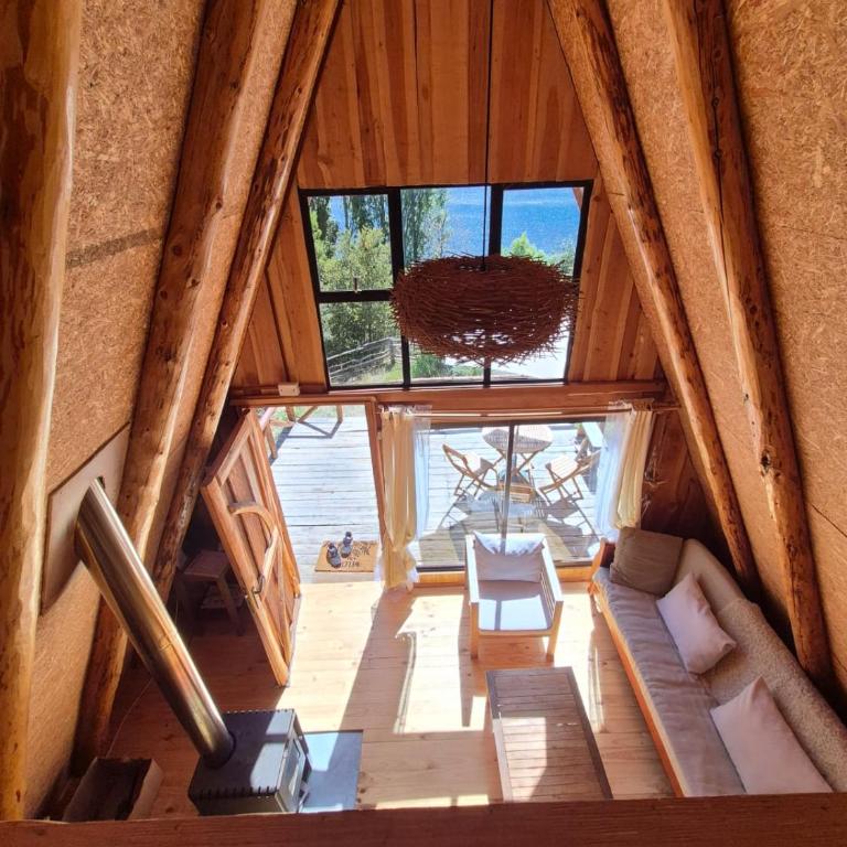 Refugio de Montaña Patagonia a orilla de lago, pesca - Chalet - 10