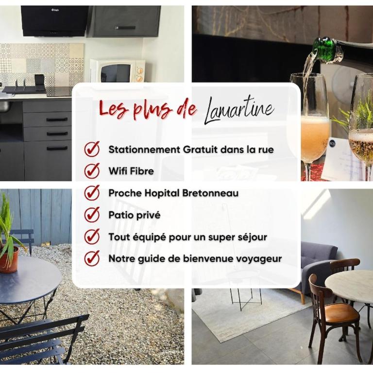Lamartine - Charmant duplex proche CHU Bretonneau - Appartamento con 1 Camera da Letto - 3