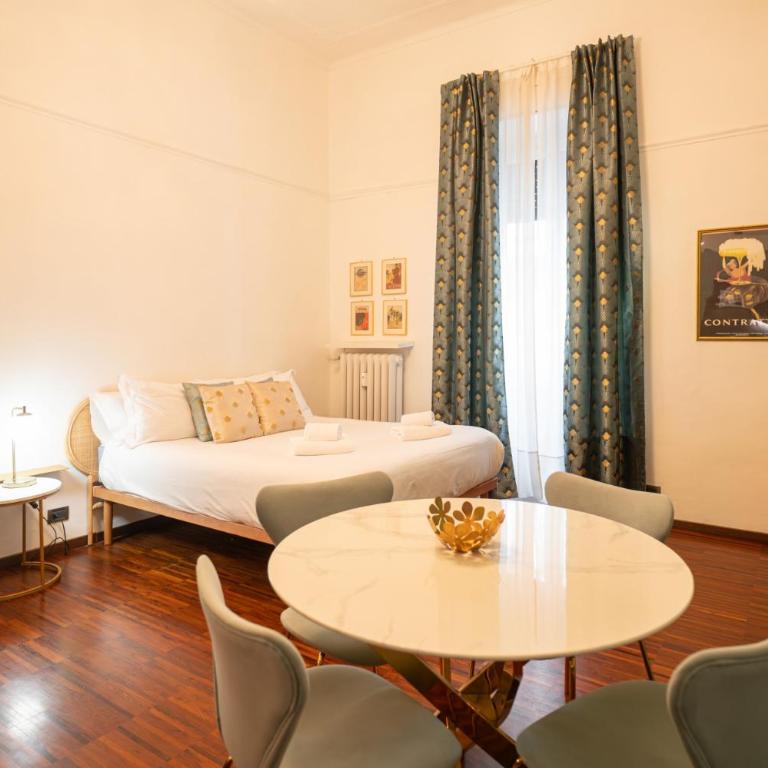 Crocetta Golden Soul | Design Loft vicino Porta Nuova - Appartamento Monolocale con Letto Queen-Size - 1