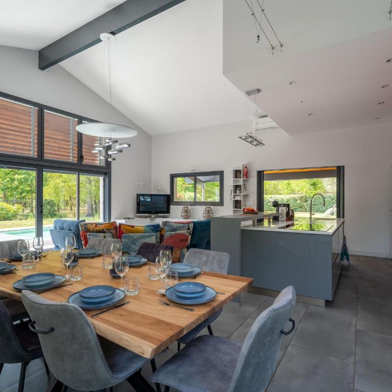 Villa Contemporaine 14 Pers. avec Piscine Chauffée et Jardin - Dune du Pyla et Plages à Proximité - FR-1-319-512 - Villa - 16