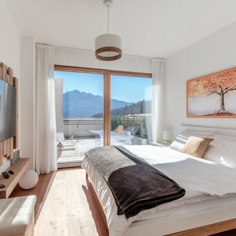 Laax Alpine Lodge by Quokka 360 - Stylish Apartment with Terrace and Stunning Mountain Views - Apartment mit 2 Schlafzimmern und Bergblick - 23