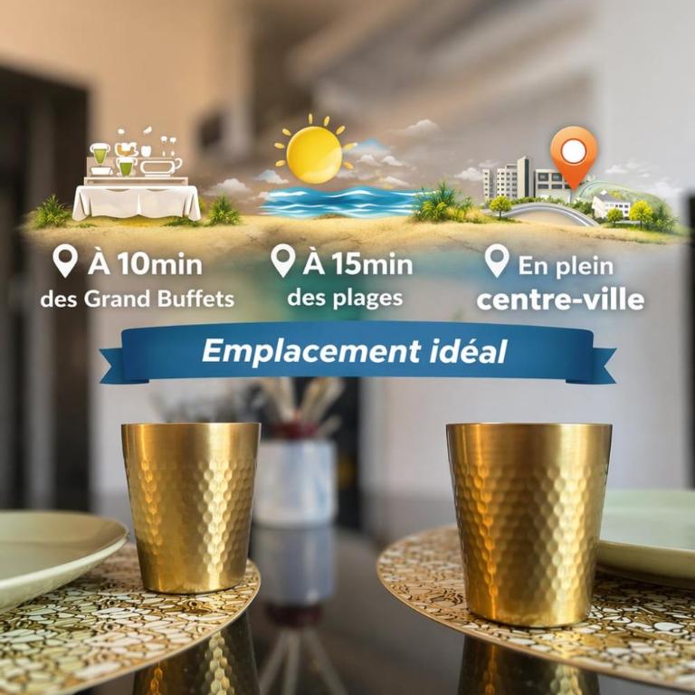 Centre-ville 10min Grands Buffets 15min plages - Appartamento con 1 Camera da Letto - 1