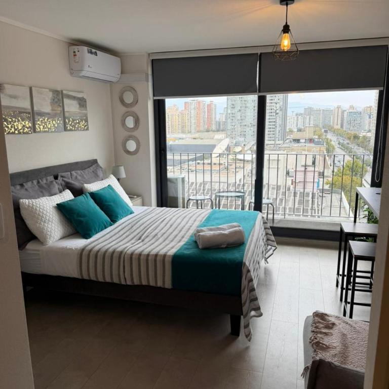 Dpto Ambiente en Ñuñoa Metro Irarrázabal WIFI - One-Bedroom Apartment - 9