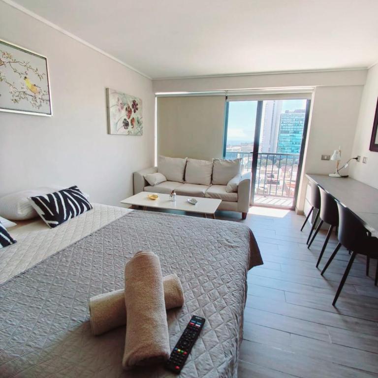 Apart Estudio Centro Vista al Mar - One-Bedroom Apartment - 6