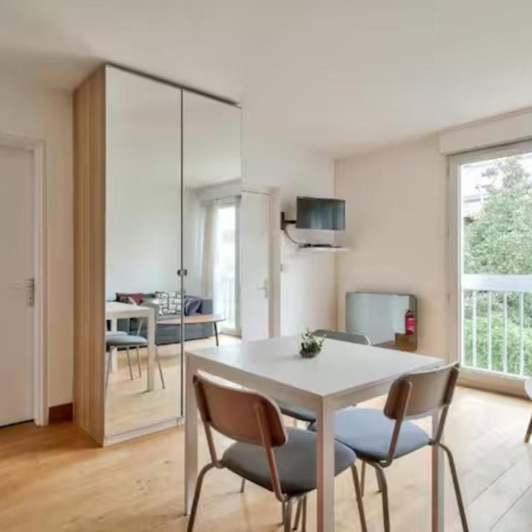 Studio vue privée - calme absolu - Paris 13 - Appartement 1 Chambre - 5