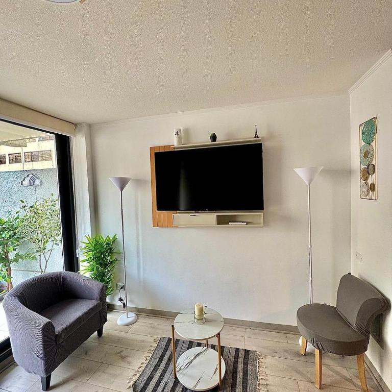 Departamento Suite moderno con ubicación privilegiada en el centro de Santiago, cercano a Palacio De La Moneda y lugares turísticos de la ciudad CON AIRE ACONDICIONADO - One-Bedroom Apartment - 4
