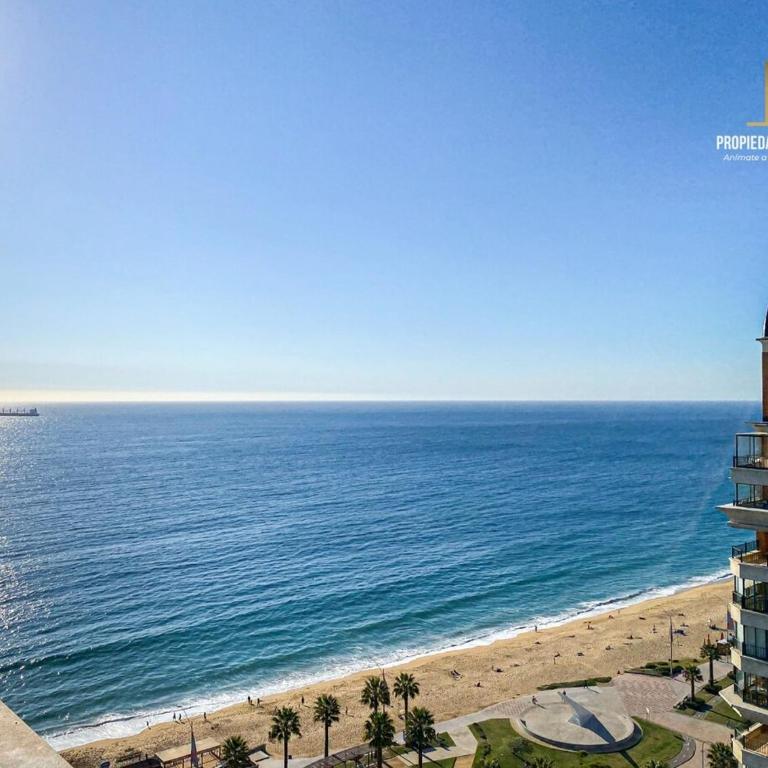 Apartamento frente al mar en Viña Del Mar - Two-Bedroom Deluxe Apartment with Ocean View - 9