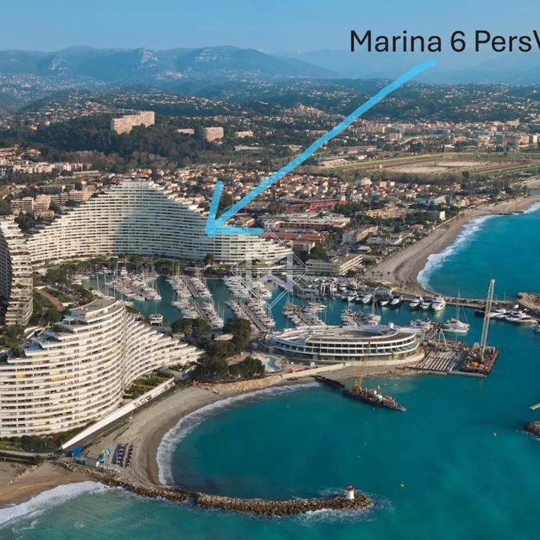 Marina Beach 6 people,Private Parking Amazing Sea view WIFI 7th floor, AC - One-Bedroom Apartment - 23