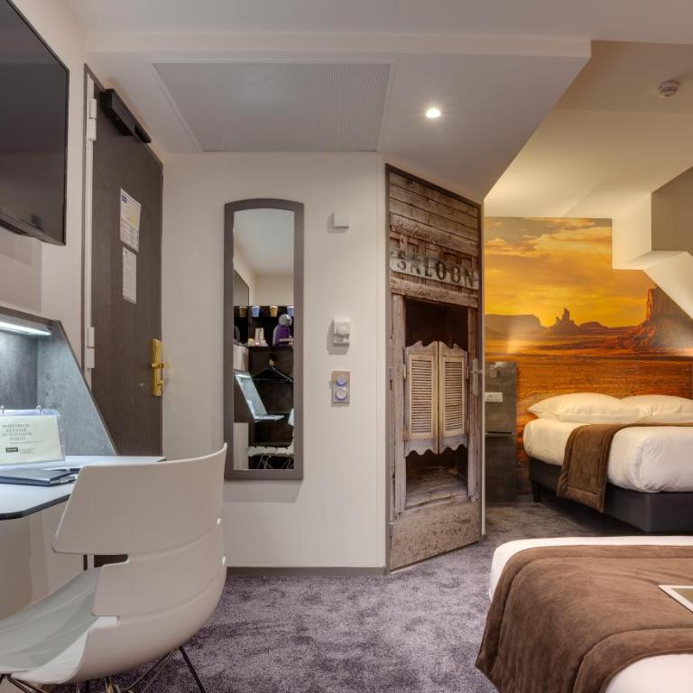 Hôtel Kyriad Rennes Centre Gare - Chambre Triple avec 1 Lit Double et 1 Lit Simple - 3