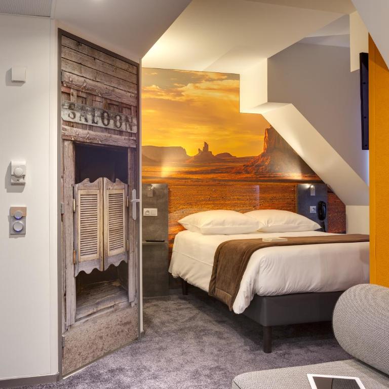 Hôtel Kyriad Rennes Centre Gare - Chambre Triple avec 1 Lit Double et 1 Lit Simple - 2