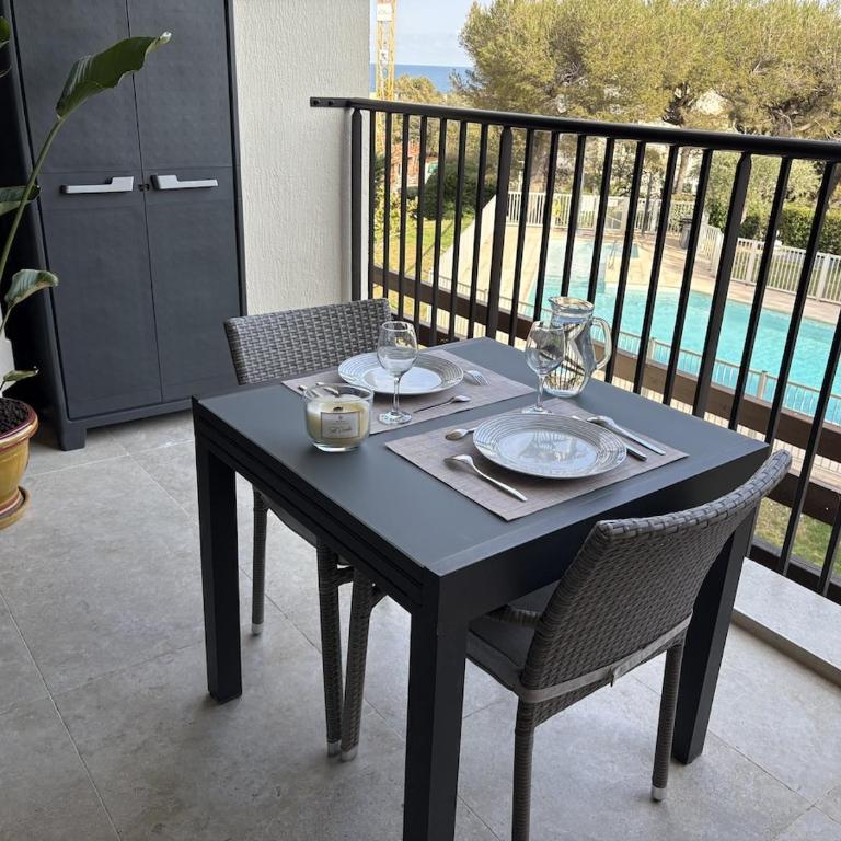 Superbe studio terrasse piscine et plage - Monolocale con Terrazza - 2