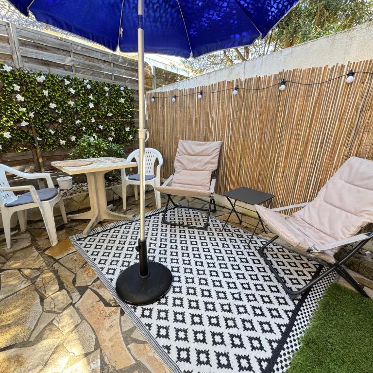 Appt en rez de jardin dans villa parking privé et Patio terrasse - Appartement 1 Chambre - 2