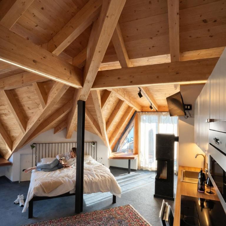 Bahngarten1907 Panorama Historic Railway House - Loft Apartment mit1 Schlafzimmer und Balkon - 20