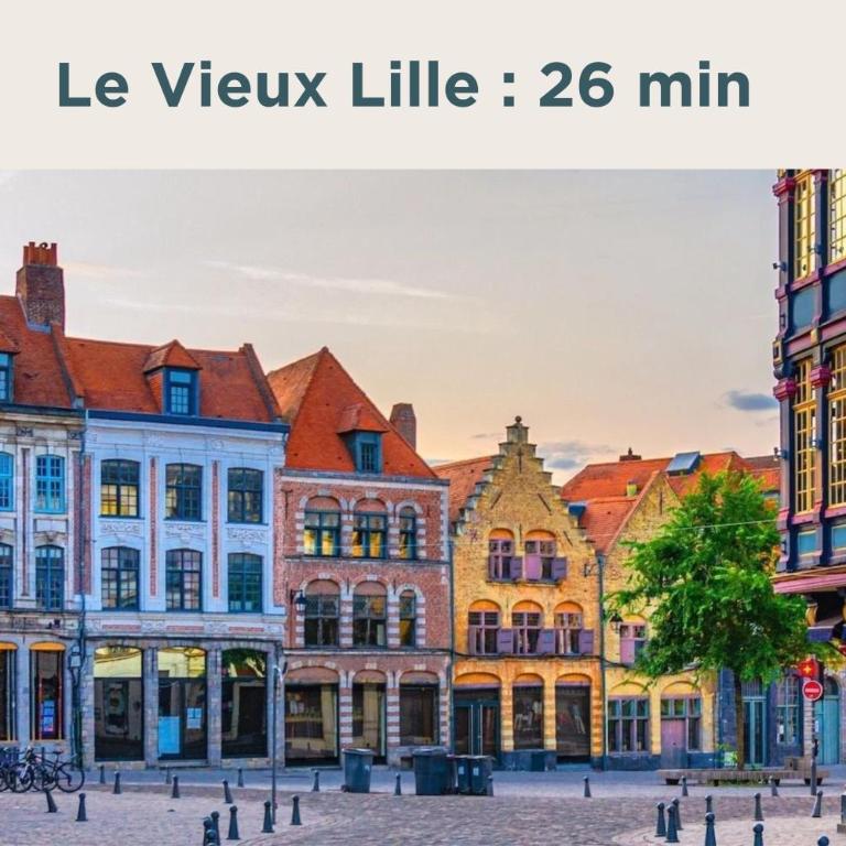 Le Chanzy - Terrasse, métro 7 min, Lille - Apartment mit 1 Schlafzimmer - 60