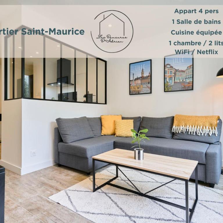 Le Chanzy - Terrasse, métro 7 min, Lille - Apartment mit 1 Schlafzimmer - 1