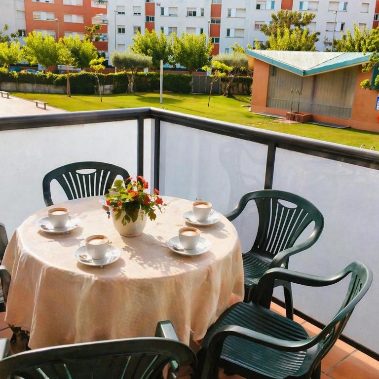 Apartamento Santa Cristina & Bright 2BR with Balcony, Pool & Garden View- Fenals - Apartamento con vistas a la piscina - 4