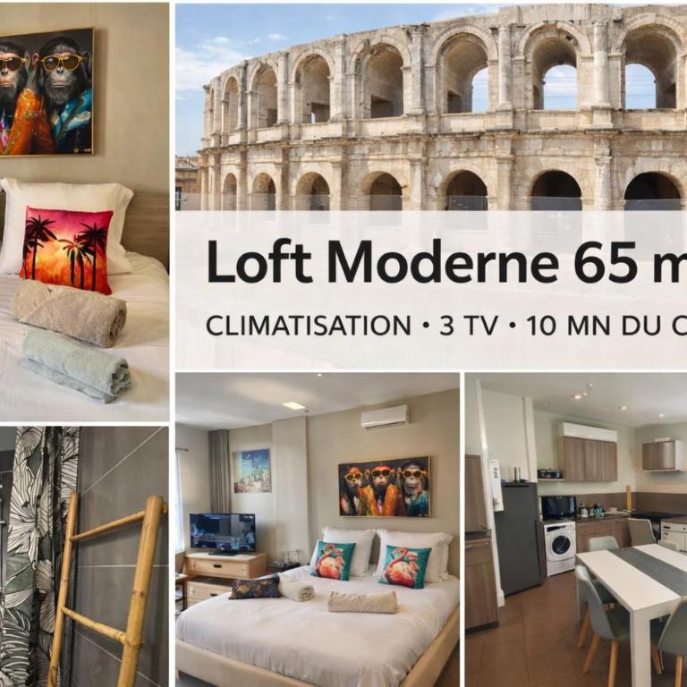 Loft Moderne rénové Clim Fibre 10 min centre à pied - Two-Bedroom Apartment - 1