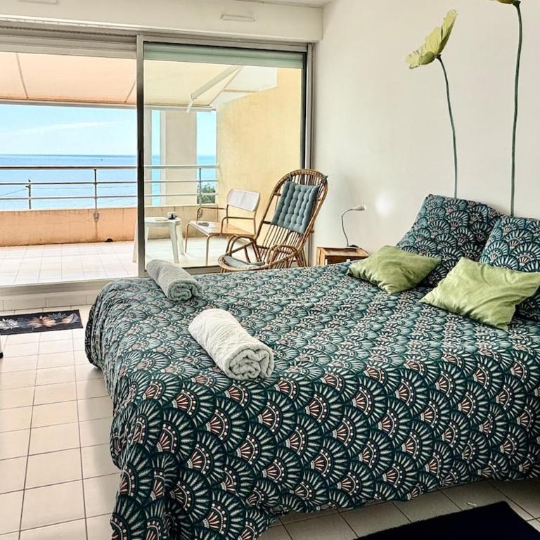 Vue mer, 2 chambres terrasse piscine et garage - Apartment mit 2 Schlafzimmern und Meerblick - 6