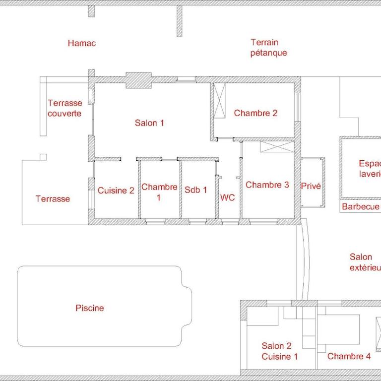Maison familiale et studio climatisés Service literie - Villa - 34