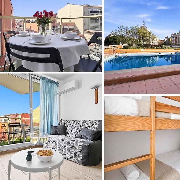 Studio climatisé, balcon, piscine- Cap d'Agde Port - Apartment mit 1 Schlafzimmer und Terrasse - 2