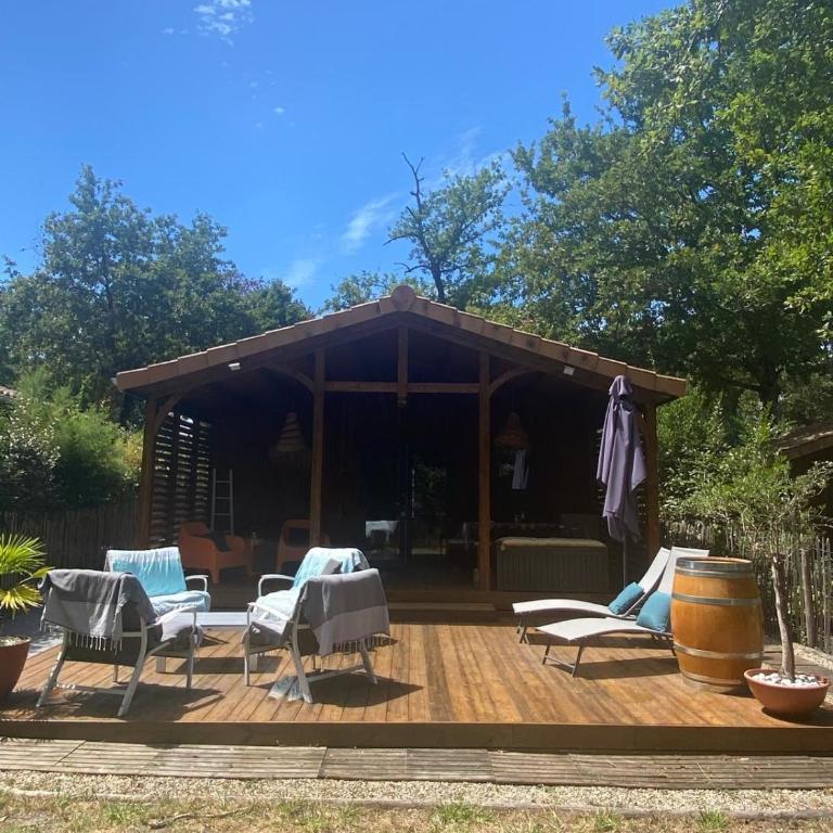 Air-conditioned chalet with pool near Arcachon - Chalet 2 Chambres - 1