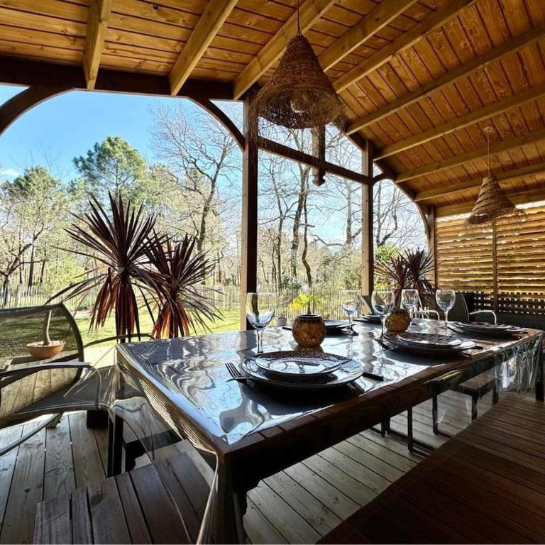 Air-conditioned chalet with pool near Arcachon - Chalet 2 Chambres - 6