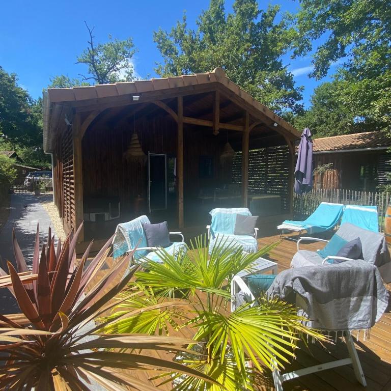 Air-conditioned chalet with pool near Arcachon - Chalet 2 Chambres - 8