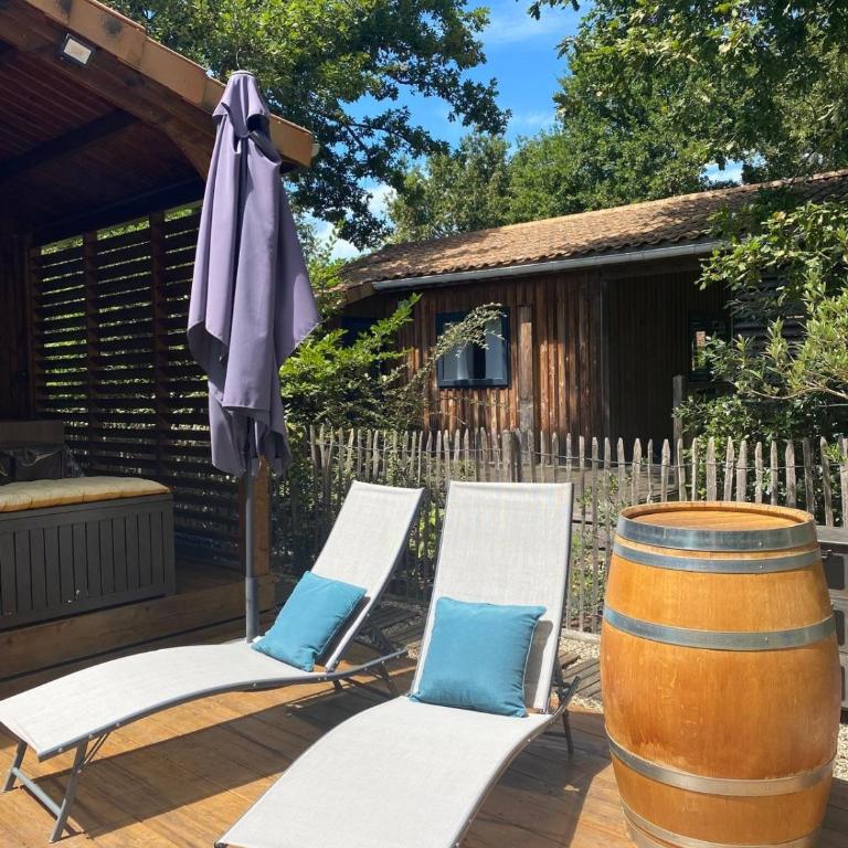 Air-conditioned chalet with pool near Arcachon - Chalet 2 Chambres - 13