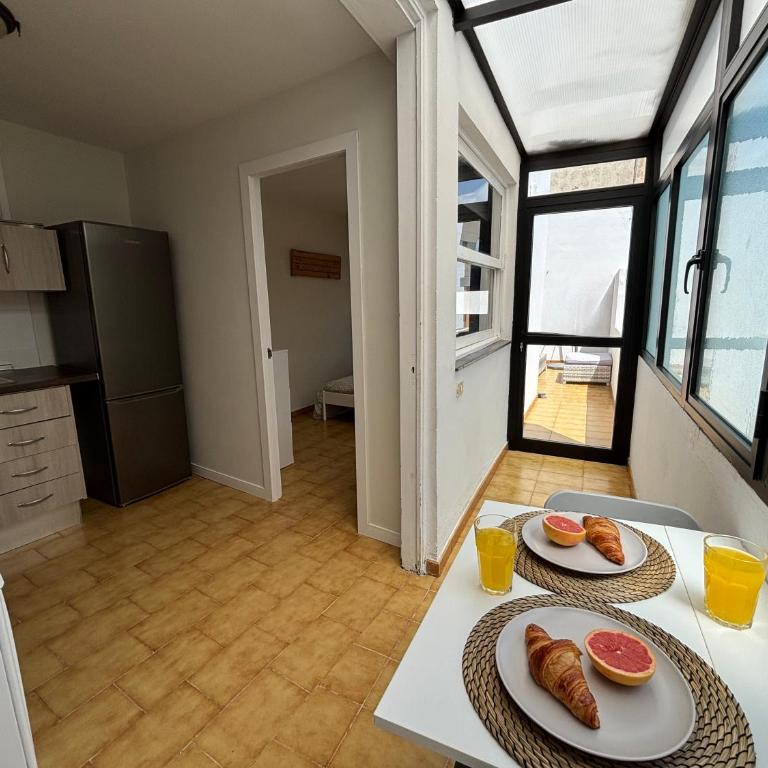 Acogedor ático en centro histórico, Terraza, AC - Apartamento de 1 dormitorio con terraza - 12