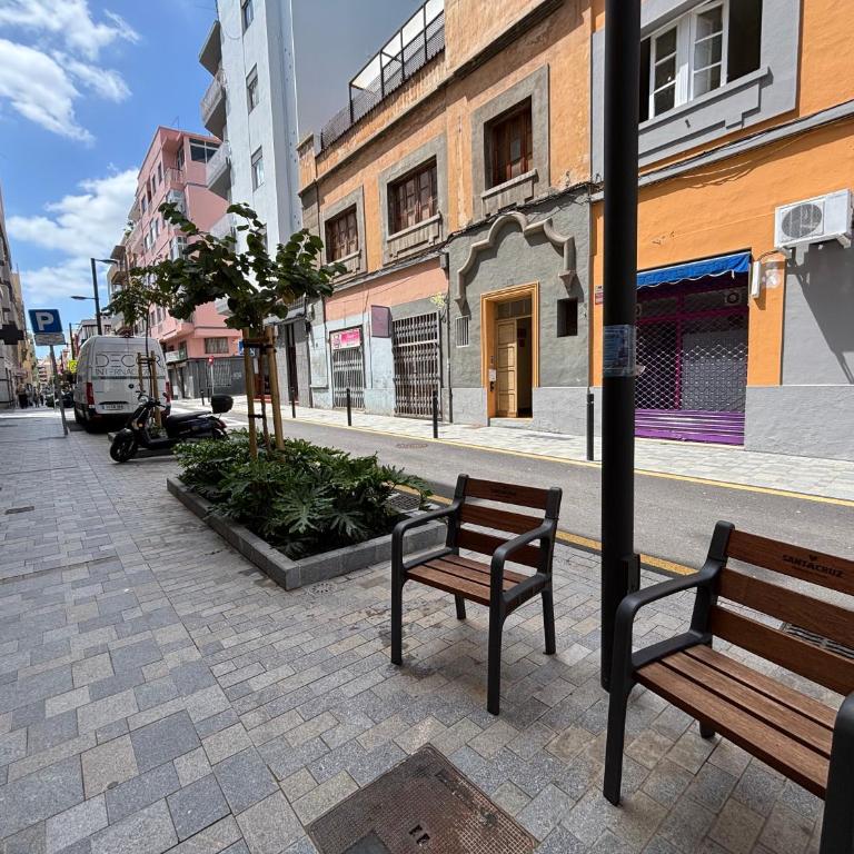 Acogedor ático en centro histórico, Terraza, AC - Apartamento de 1 dormitorio con terraza - 23