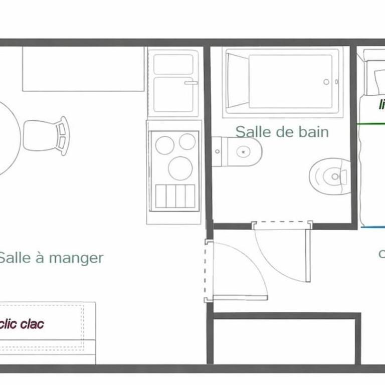 VMA Studio, Lac Bleu et ski à proximité - Appartement 1 Chambre - 19