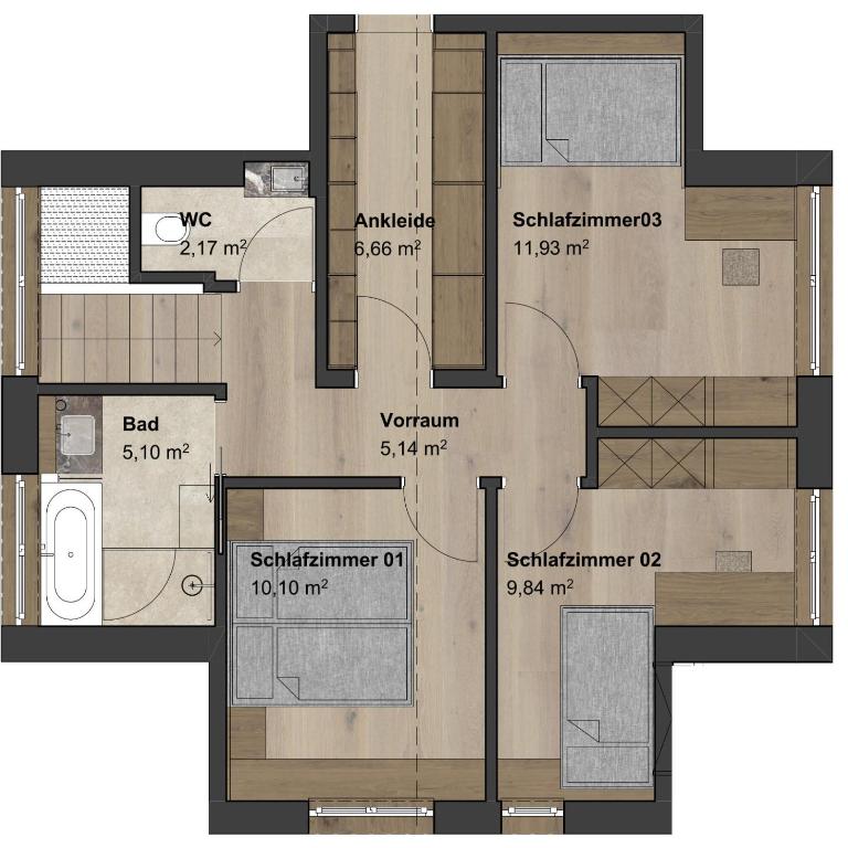 Edelweiss Apartments - Apartment mit 3 Schlafzimmern - 1