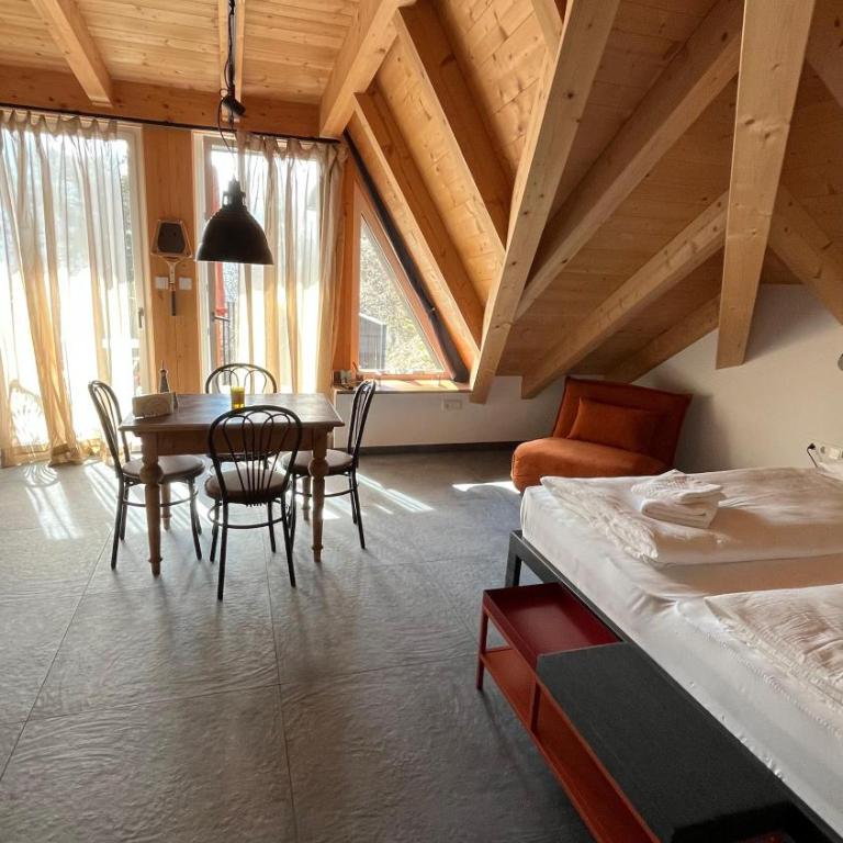 Bahngarten1907 Panorama Historic Railway House - Loft Apartment mit1 Schlafzimmer und Balkon - 1