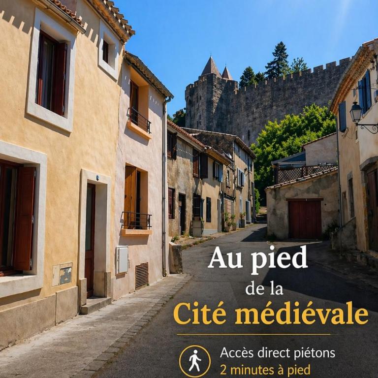 CITE MEDIEVALE- LE REMP'ART - 3 Chambres Tout Confort-au pied de la Cité- Accès direct piétons - parking gratuit - Villa mit 3 Schlafzimmern - 1