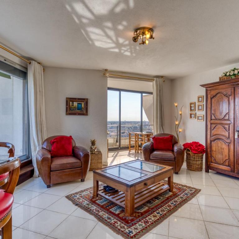 Le Panoramique à la Grande Pyramide - Apartment mit 3 Schlafzimmern und Blick auf das Wasser - 6